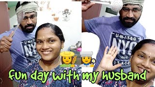 விதவிதமான variety உடன் my husband cooking vlog fun day