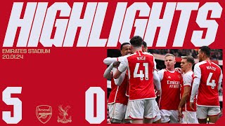 HIGHLIGHTS | Arsenal vs Crystal Palace (5-0) | Gabriel Magalhães (2), Trossard, Martinelli (2)