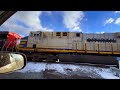 pacing cn 2755 citirail on ns 60t on the nber line in 4k sand train