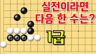 사활 바둑 묘수 - 실전에 등장한 사활 문제, 과연 다음 한 수는? [1급 사활] #바둑 #사활 #바둑강좌 #묘수