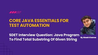 Java Program To Find Total Substring Of Given String