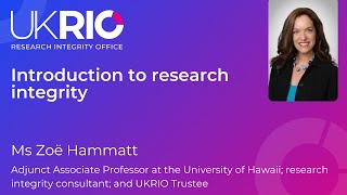 Introduction to research integrity