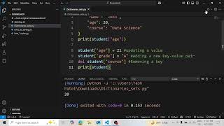 Python Dictionaries & Sets Explained: Key Concepts, Methods & Best Practices 🚀