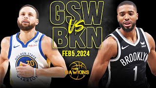 Golden State Warriors vs Brooklyn Nets  Game Highlights | February 5, 2024 | Fre