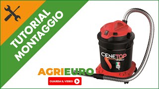 Aspiracenere Ribimex Cenetop 18L: montaggio