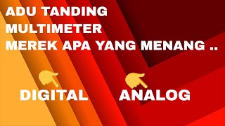 Adu fitur tiga multimeter analog