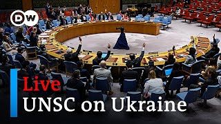 Watch live: UN Security Council 'Maintenance of peace and security of Ukraine' | DW News