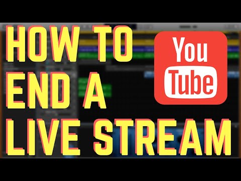 How do you end a live video?