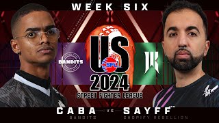 Caba (Guile) vs. Sayff (Ken) - Bo3 - Street Fighter League Pro-US Week 6