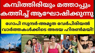 കമ്പിത്തിരിയുംമത്താപ്പുംകത്തിച്ച് ആഘോഷിക്കുന്നു';ഗോപി സുന്ദർ-അമൃത വേർപിരിയൽവാർത്തകൾക്കിടെഅഭയഹിരൺമയി!