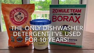 Homemade Dishwasher Detergent Two Ingredients