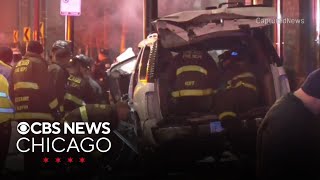 4 people hurt in crash near Salt Shed in Chicago's West Town community