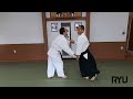 合気道の技　両手持ち天地投げ（一）　aikido techniques ryote mochi tenchinage 1