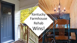 The Farmhouse Table is Set!  Big Wins at the Kentucky Farmhouse Rehab!