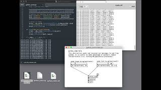 Communicating pure data and Python 3.x