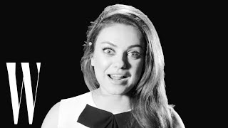 Mila Kunis on Ashton Kutcher, Pierce Brosnan, and Santa with Muscles | Screen Tests | W Magazine