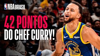 Stephen Curry dá SHOW, e Warriors vencem Pelicans - Melhores Momentos
