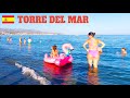 Best Spanish Вeaches - Torre del Mar Malaga Beach Walk - Relaxing 4K evening Virtual Walking Tour