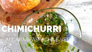 Chimichurri con Chile Verde y Alcaparras