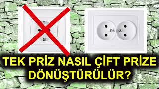 Tekli priz nasıl ikili prize dönüşür? #shorts