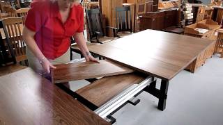 How Amish Dining Table Leaf Storage Works