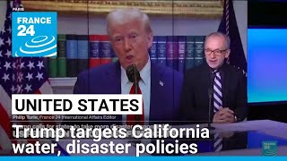 Trump targets California water, disaster policies as he prepares to tour LA fire damage