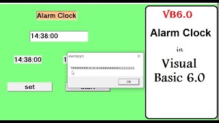 Alarm clock application in visual Basic 6.0