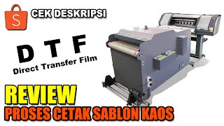 Review Proses Cetak Sablon Kaos dengan Mesin DTF | Shopee Affiliate Program