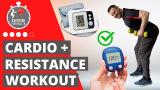 Home exercise to regulate BLOOD PRESSURE and BLOOD GLUCOSE levels