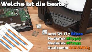 WLAN 7 Karten von Intel, Qualcomm und MediaTek im Vergleich