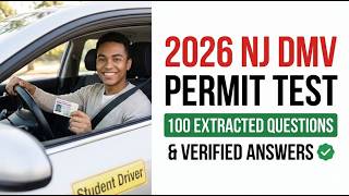 2026 NJ DMV Permit Test: 100 Extracted Actual Questions & Verified Answers