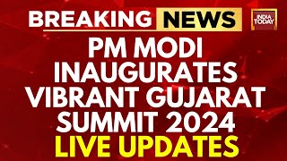 PM Modi In Gujarat LIVE: Vibrant Gujarat Summit 2024 | PM's Big Investment Pitch Before 2024 Polls