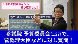 2021年1月27日　参議院 予算委員会で質問しました（質問ポイントや振り返り等）