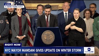 New York City Mayor Mamdani gives update on winter storm: LIVE