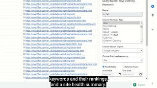 Google Sheets Plugin from seoClarity