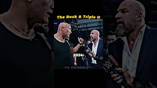 The Rock vs Triple H together \