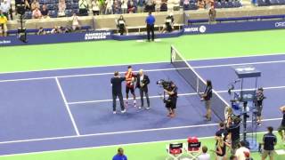 Novak Djokovic Dance @ U S Open Sep 2,2015
