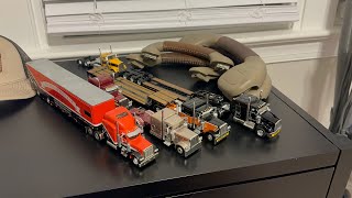 Custom 1/64 diecast trucks and dcp collection with first custom Kenworth