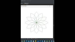 Draw flower 🌺 with turtle in python #python #amazing #flower#turtle
