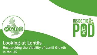 Inside the Pod - Looking at Lentils: Researching the Viability of Lentil Growth in the UK