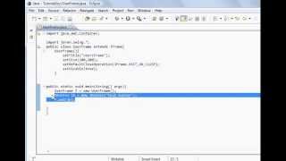 Java programming part 58 GUI : Adding components with getContentPane() JFrame method.