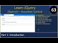 JQuery UI Accordion | Part 1 - Introduction | JQuery Tutorials #63