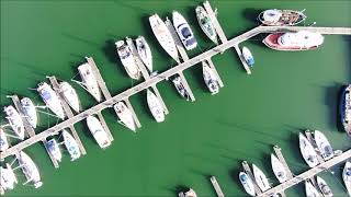 FLEETWOOD MARINA DRONE FLIGHT (4K)