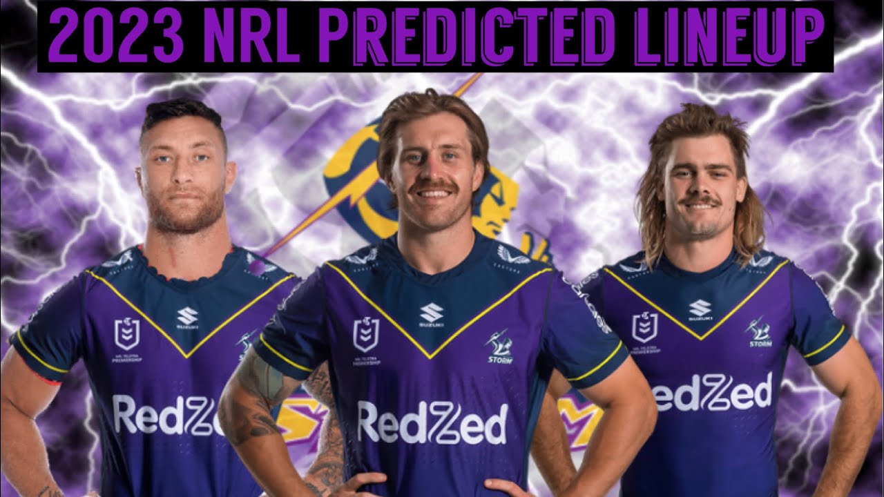 Melbourne Storm 2023 NRL Predicted Lineup - YouTube