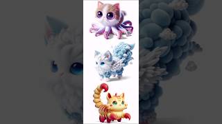 Fusion Animals \u0026 Kitten  - Animash   #combination #fusion #game #shorts #animash #kitten #cat #cute