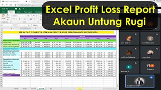 Kursus Sijil Komputer MS Office Online Course Malaysia - Profit Loss (Untung Rugi) Excel Tutorial