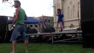 Audrina performs at Cedar Rapids Pridefest 2013