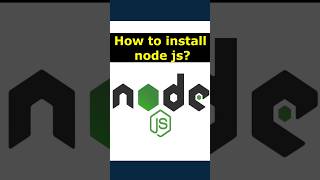 003 #nodejs - How to install node js?