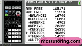 Free Up RAM on TI-84 Plus CE [or Python] (Archive Memory Guide)