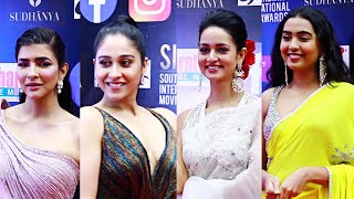 SIIMA Awards 2021 Awards Red Carpet | Manchu Lakshmi | Regina Cassandra | GS Entertainments